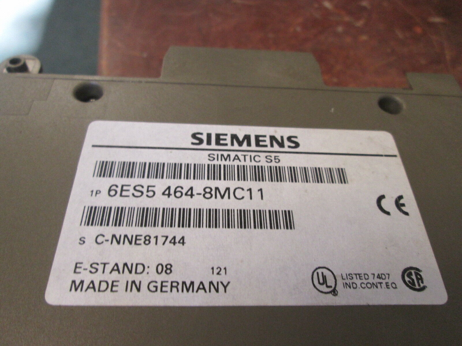 Siemens Simatic S5 Analog Input Module 6ES5 464-8MC11 4x10V Used