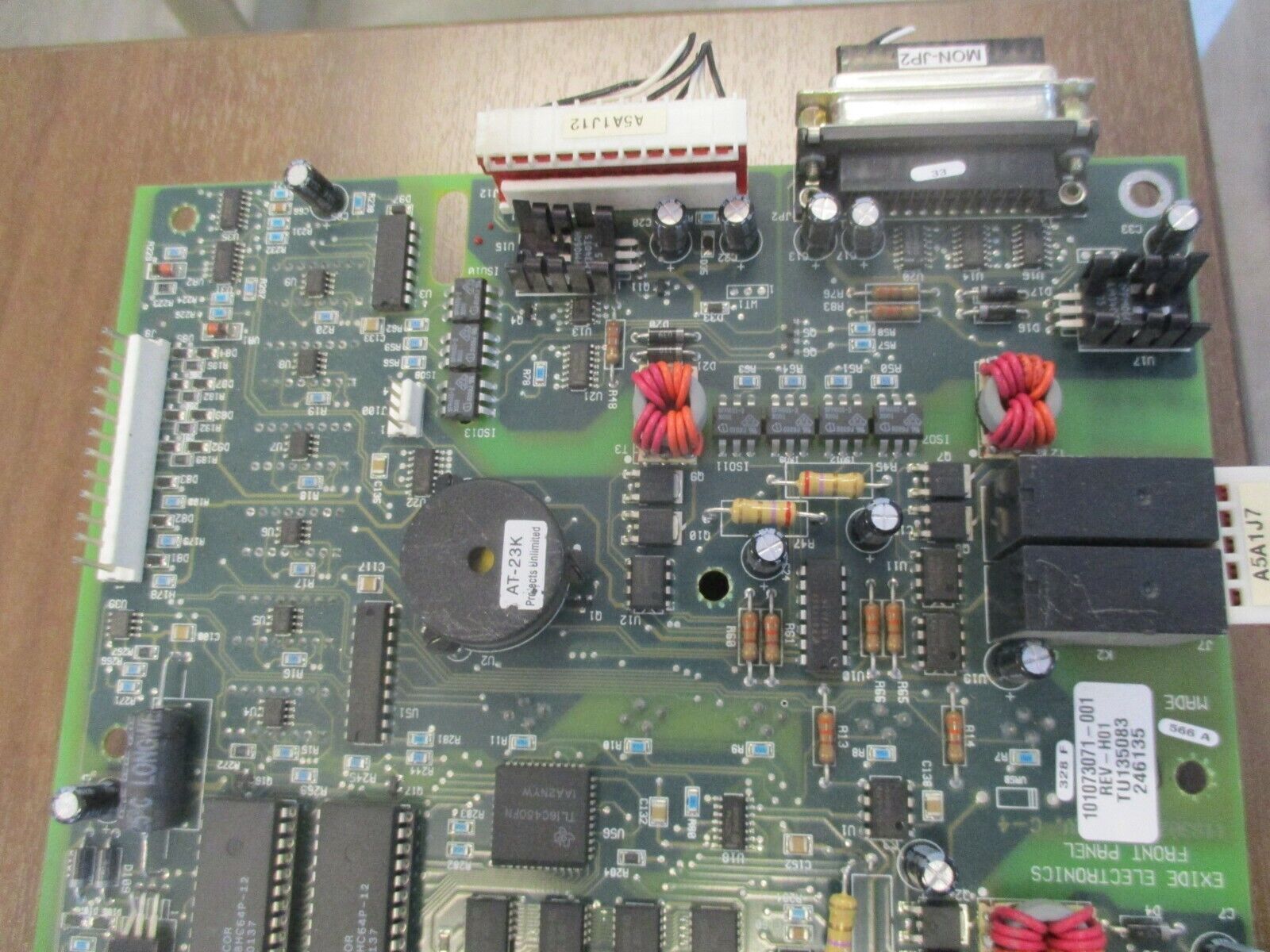 Eaton Monitor Panel Control Board 101073071-001 Rev. H01 Used