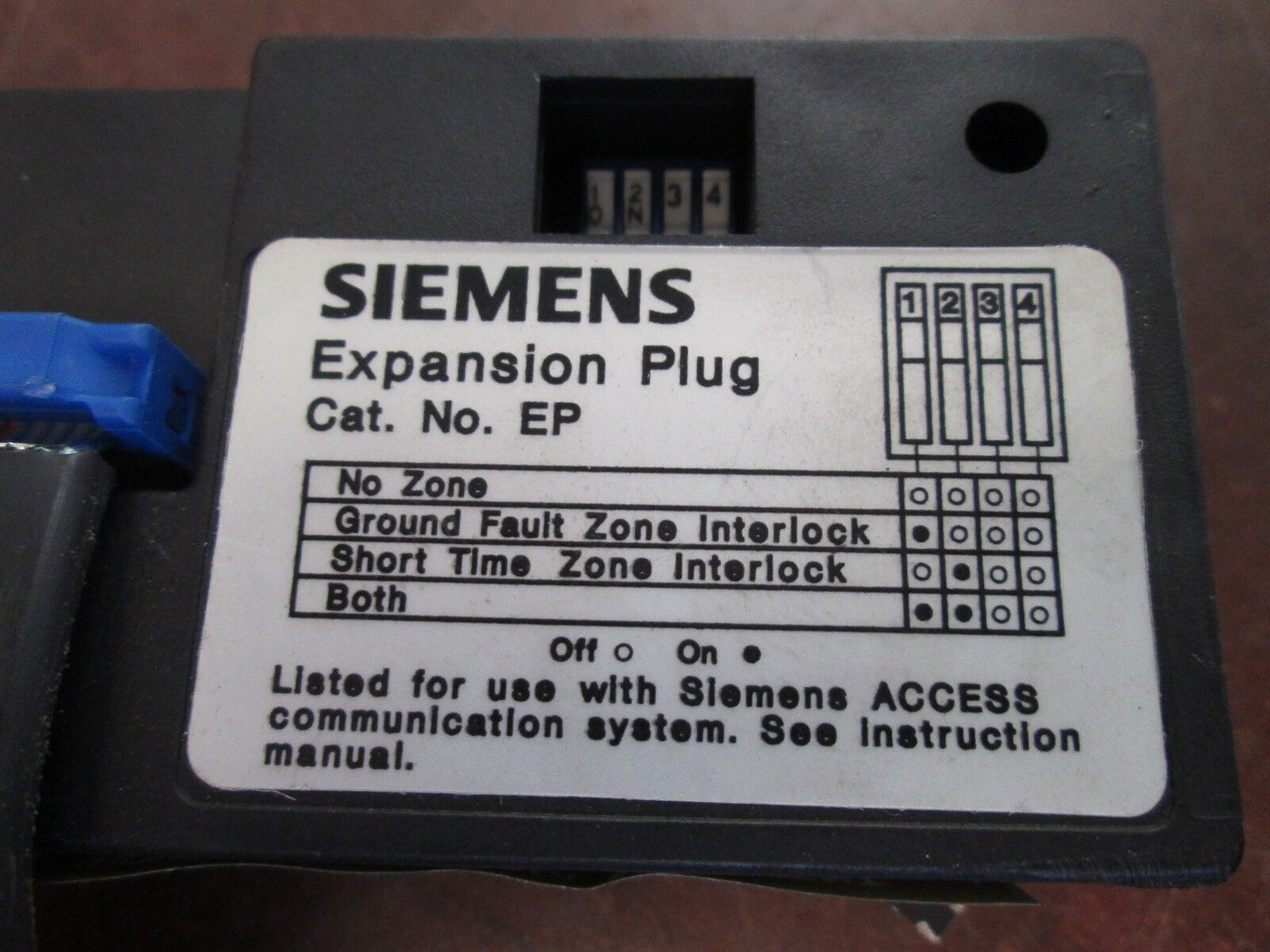 Siemens Expansion Plug EP w/ EPCO4 Cable Used