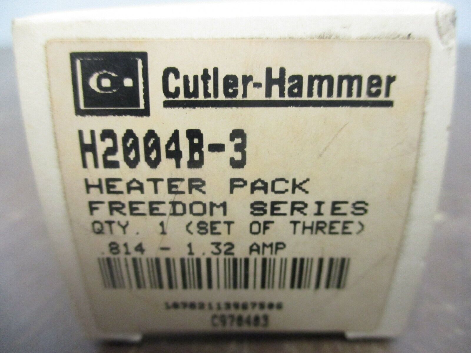 Cutler-Hammer Freedom Series Heater Pack H2004B 0.814-1.32A New Surplus Set of 3
