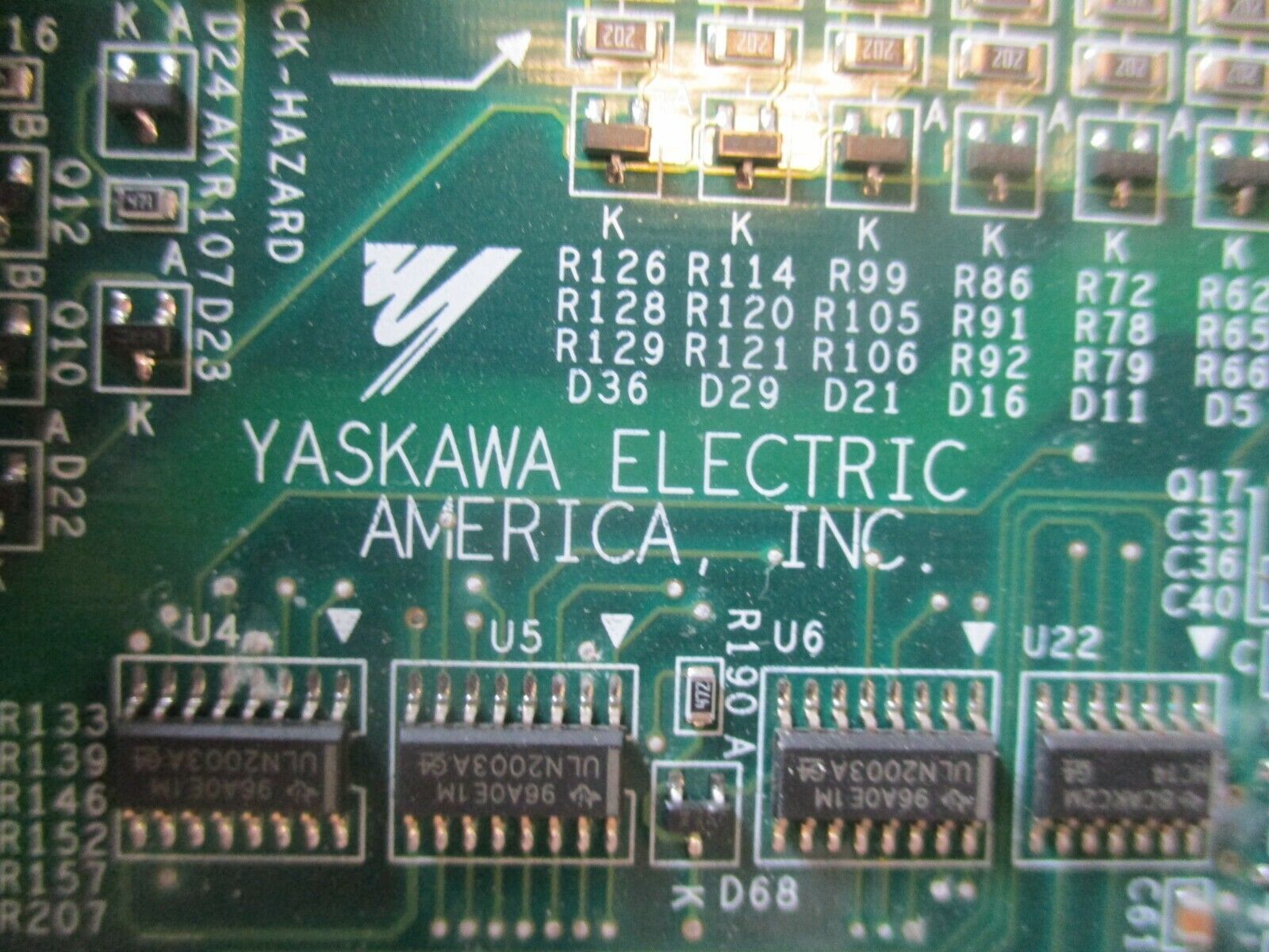 Yaskawa Electronic Bypass Control Board UTC000044 Rev. 11 Used