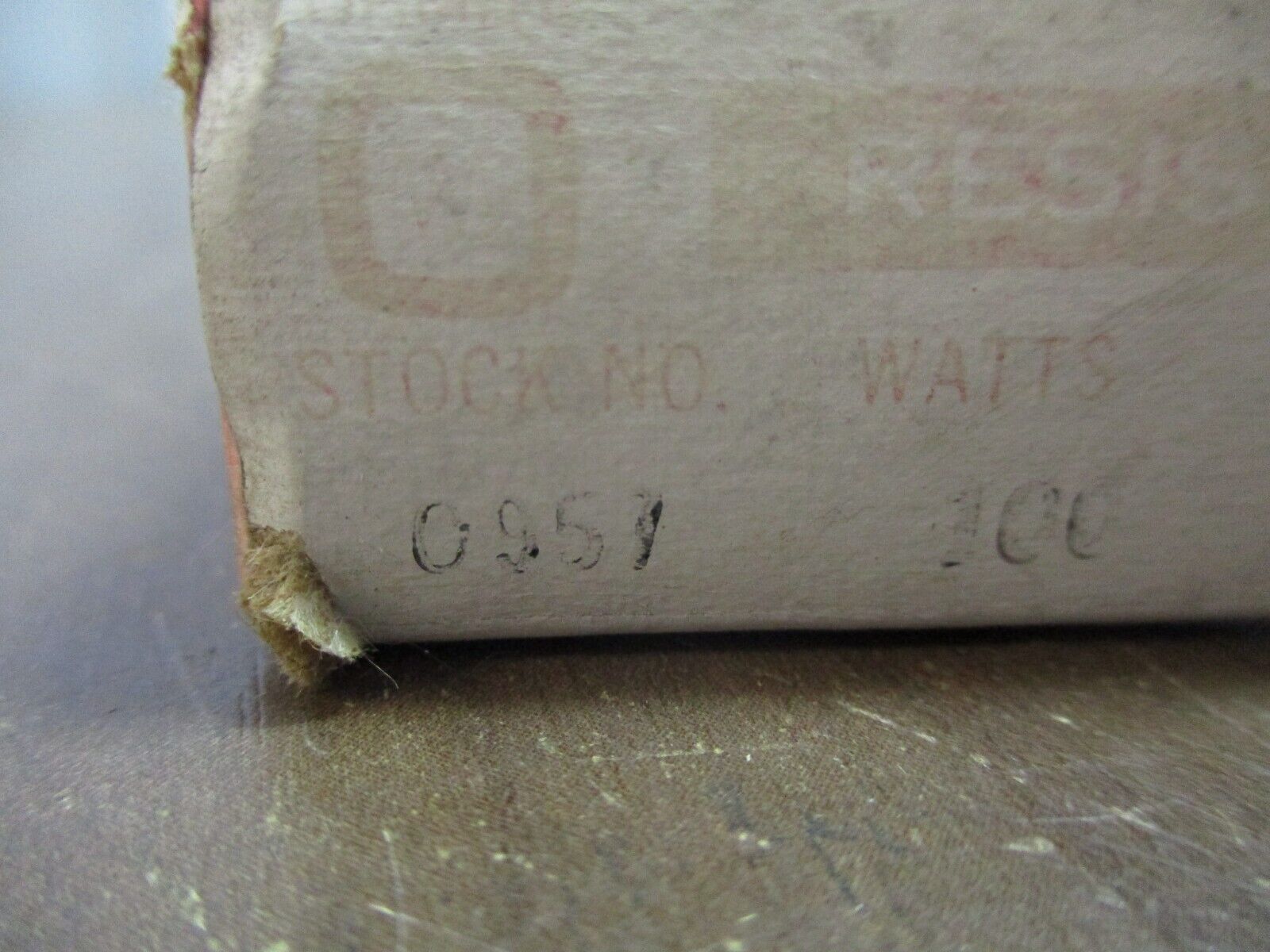 Ohmite Resistor 0957 100W 10Ohms New Surplus