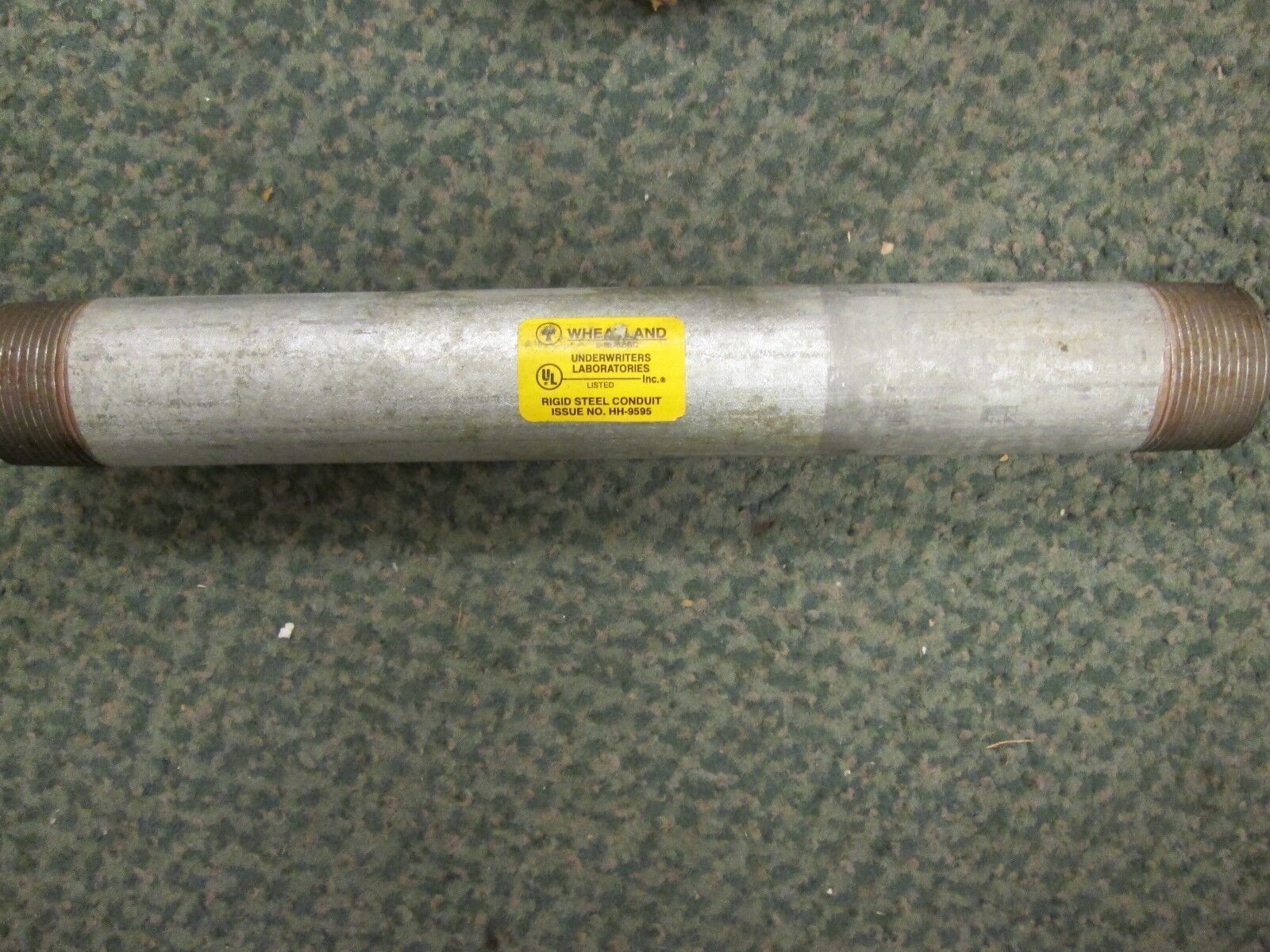 Wheatland Conduit Nipple E-32152-SC Size 1-1/4" x 12" Box of 11 New Surplus