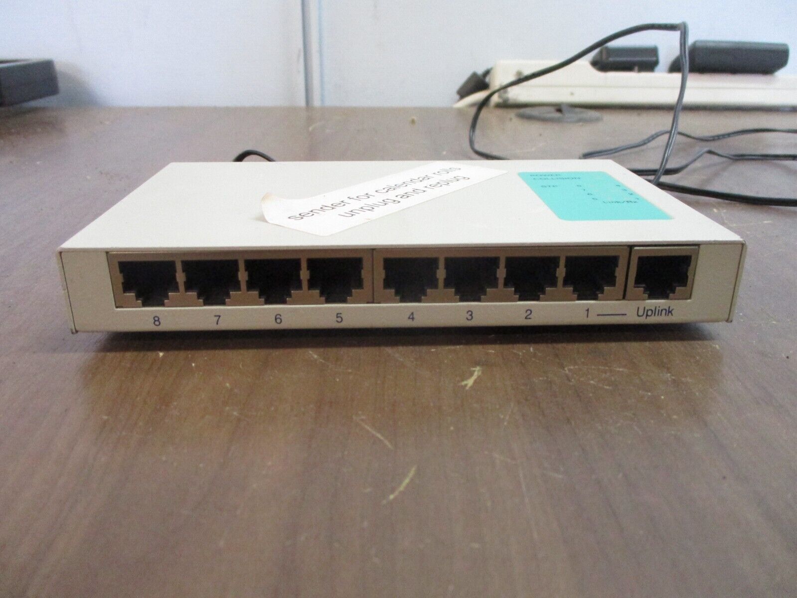 Misc. Brand Ethernet Switch 91-00026-00 8-Port Used