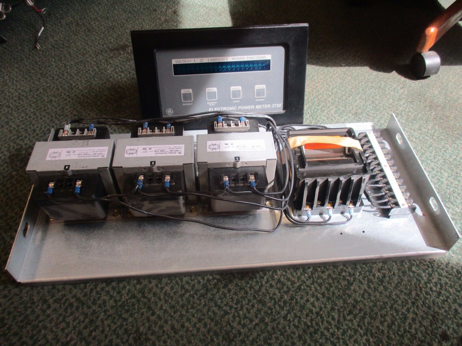 Power Measurement Electronic Power Meter w/ Power Supply 3720 ACM Used