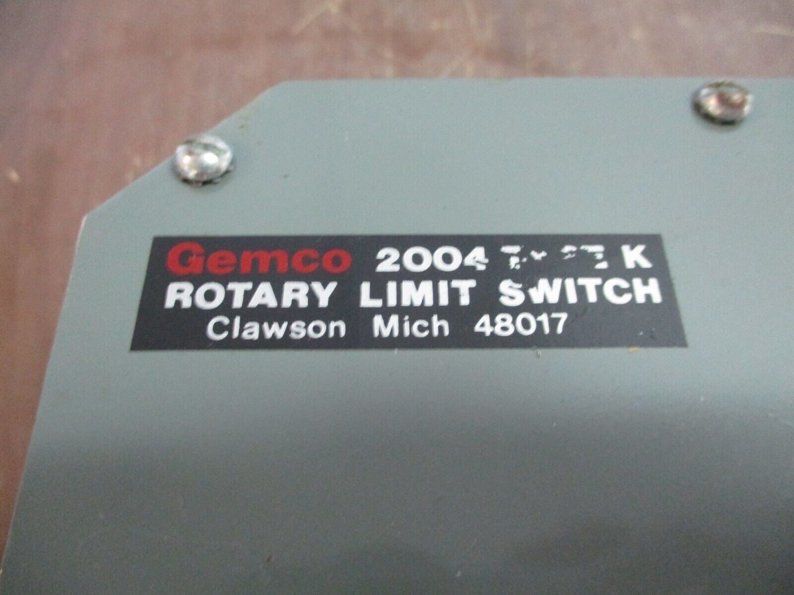 Gemco Type K Rotary Limit Switch 2004 Used