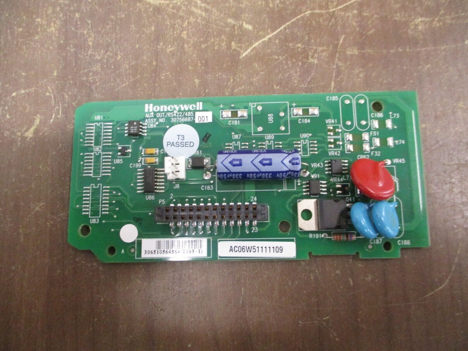 Honeywell Aux. Output Board 30756687-001 RS422/485 Used