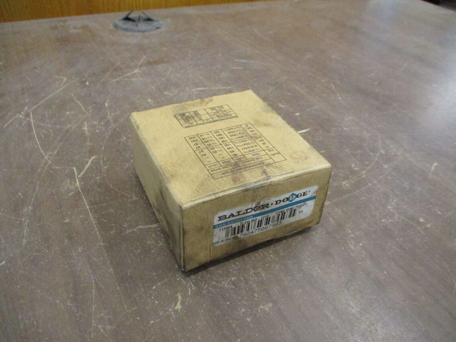 Dodge Dyna Sync Pulley 113464 TL24L050-1210 New Surplus