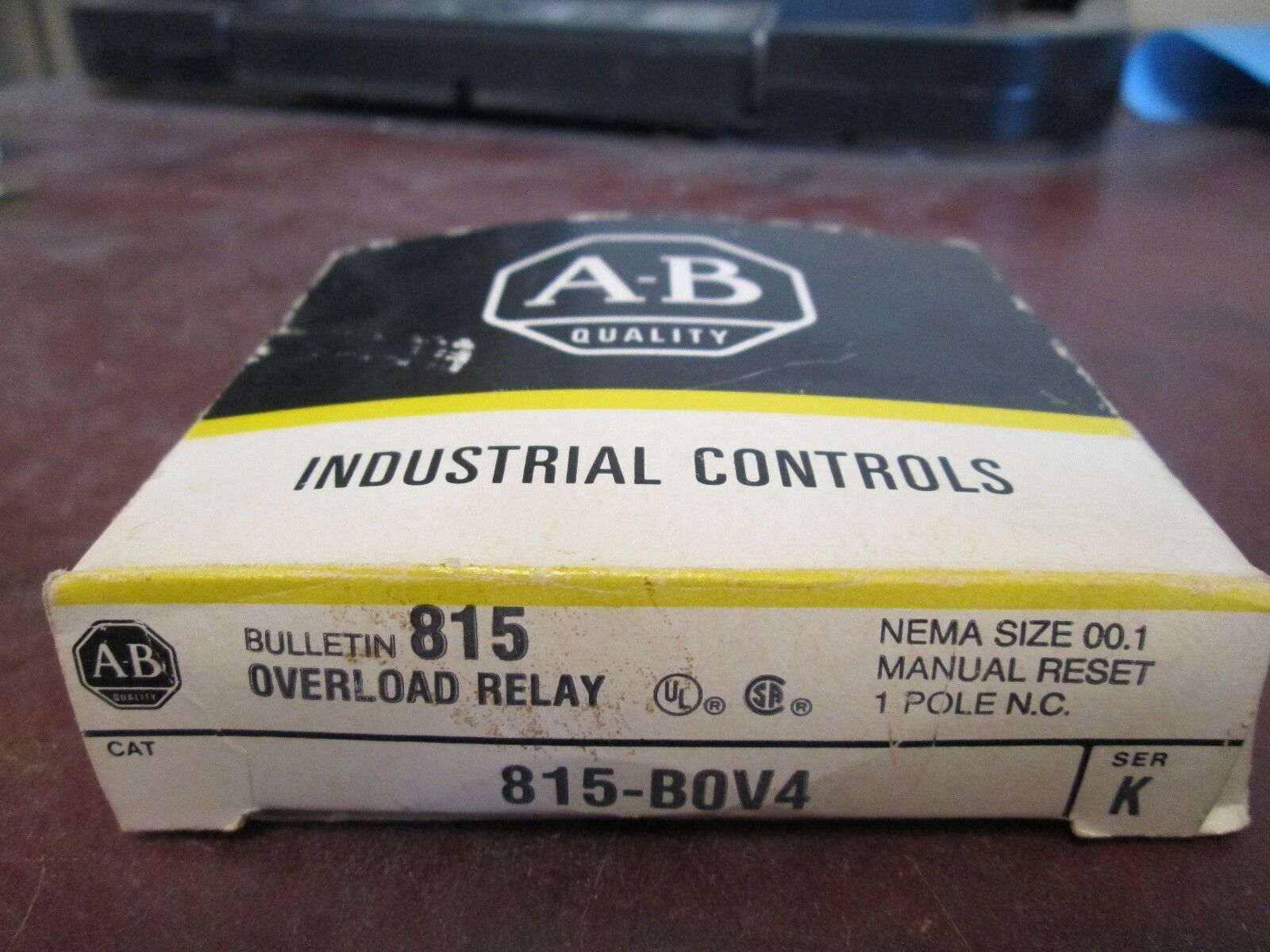 Allen-Bradley Overload Relay 815-B0V4 1P Size 00-1 New Surplus