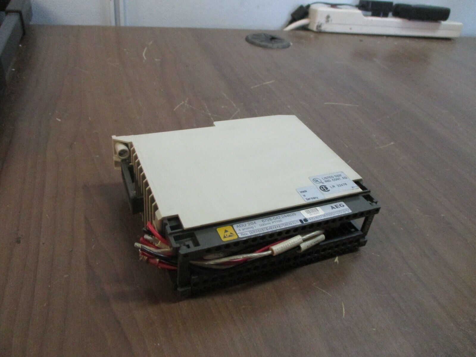 AEG ADU 204 Analog Input Module 6728-042.244639 4X 500V PT100 Used
