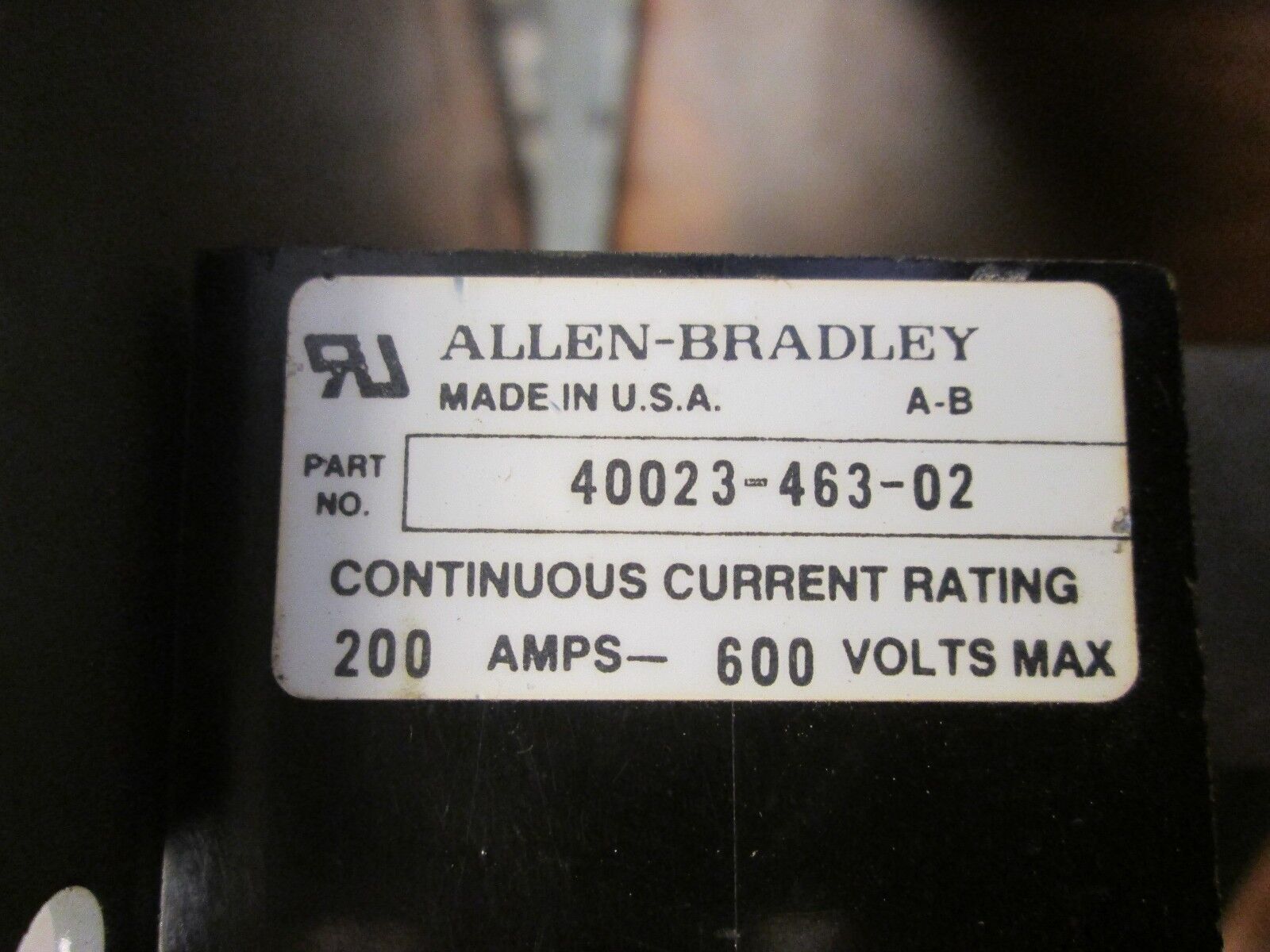 Allen-Bradley Fuse Block 40023-463-02 200A 600V 2P