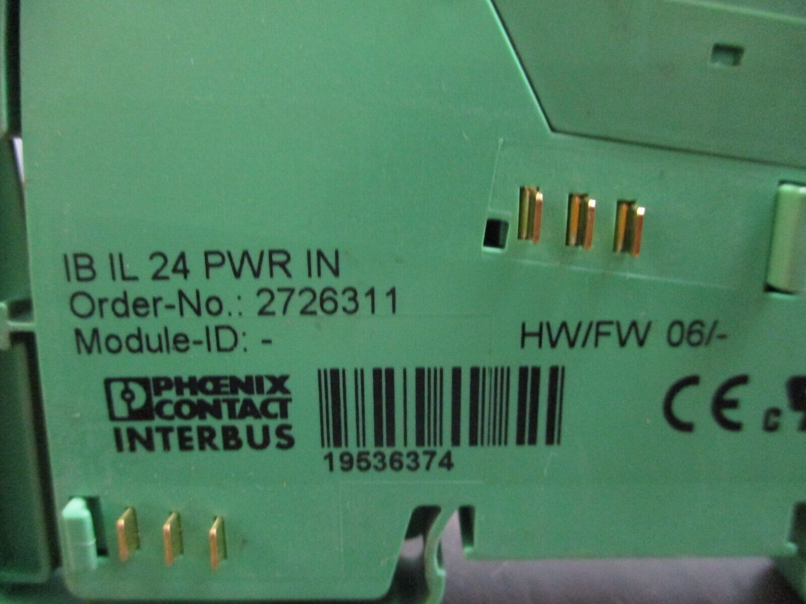 Phoenix Contact Interbus Inline Power Terminal Block 2726311 IBIL24PWRIN HW: 06