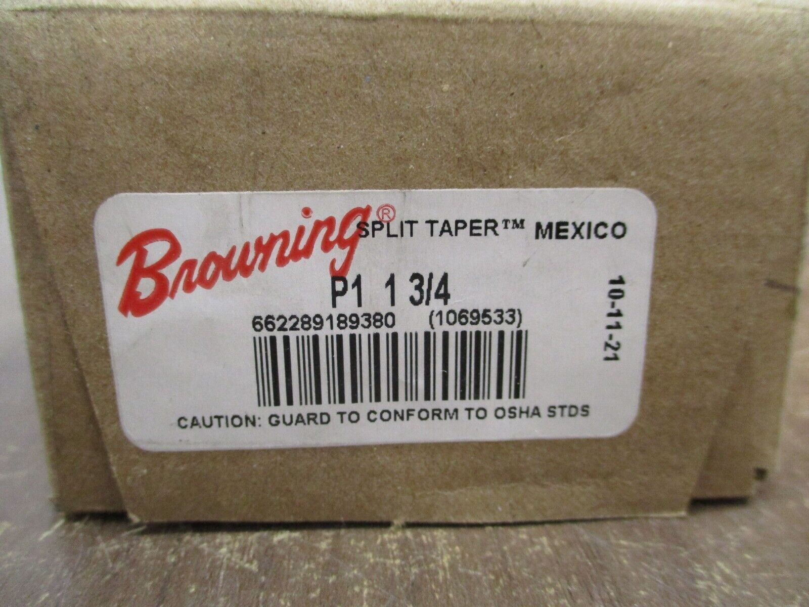 Browning Split Taper Bushing P1 1 3/4 1-3/4" New Surplus