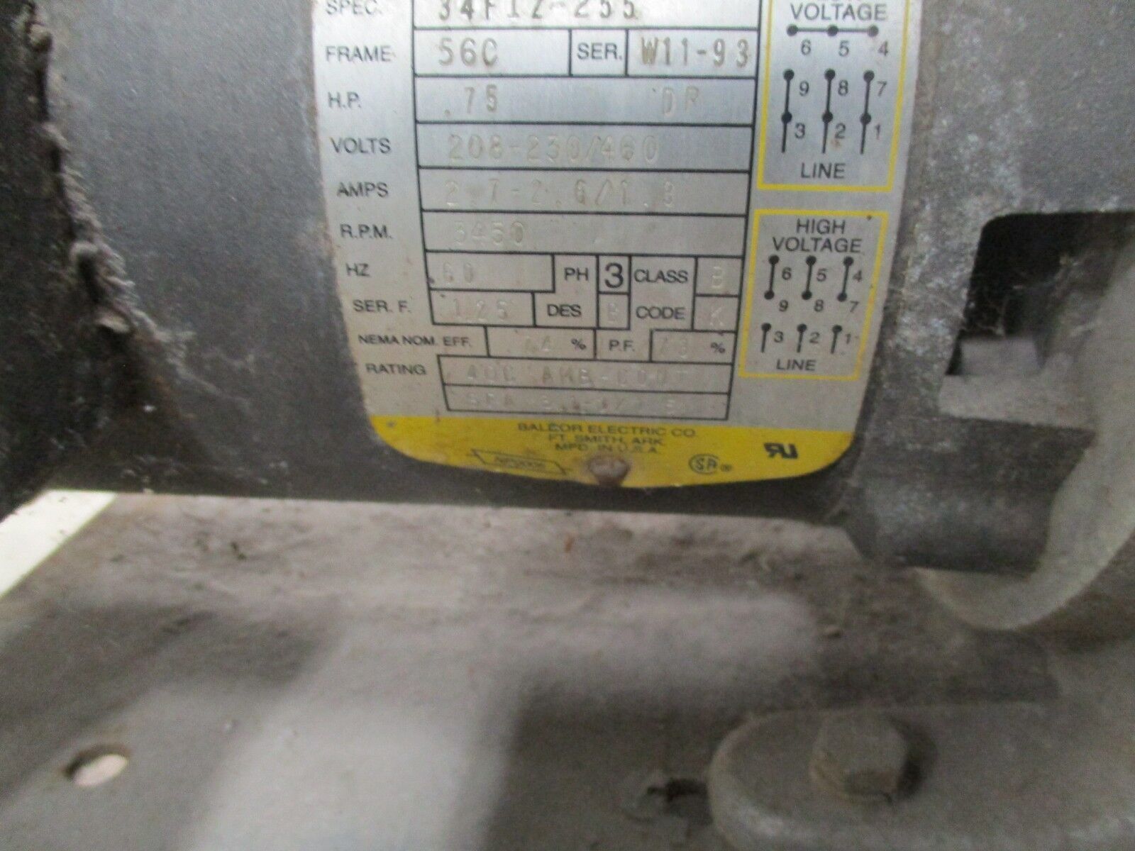 Power Flame Remote Assembly OP-C4-G0-30 0.75HP 208-230/460V 2.7-2.6/1.3A Used