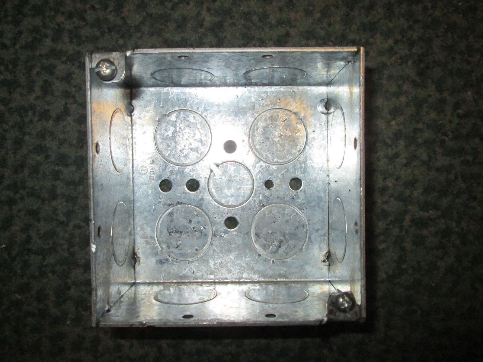 Raco Outlet Box 231 4" Square 2-1/8" Deep 3/4" KOs *Box of 25* New Surplus
