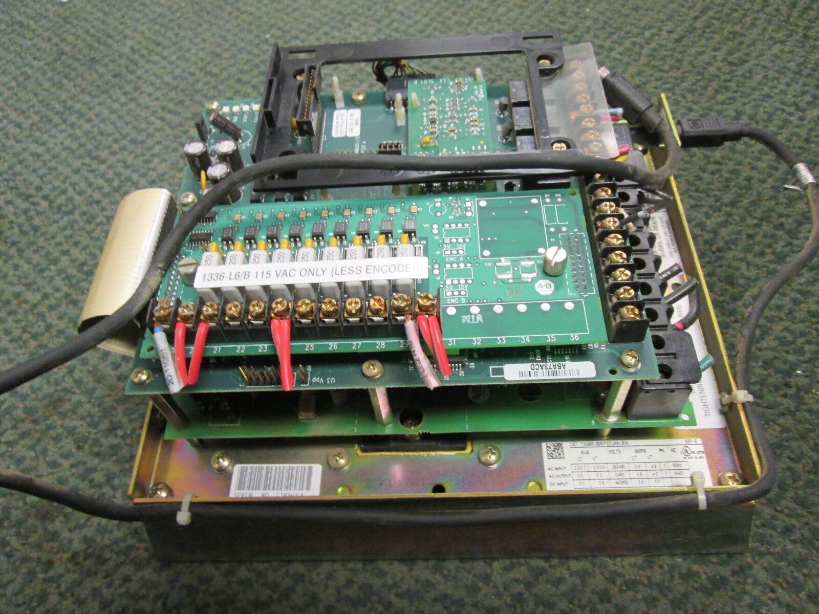 Allen-Bradley AC Drive 1336F-BRF20-AN-EN-L6/B 2HP 3Ph without control panel Used