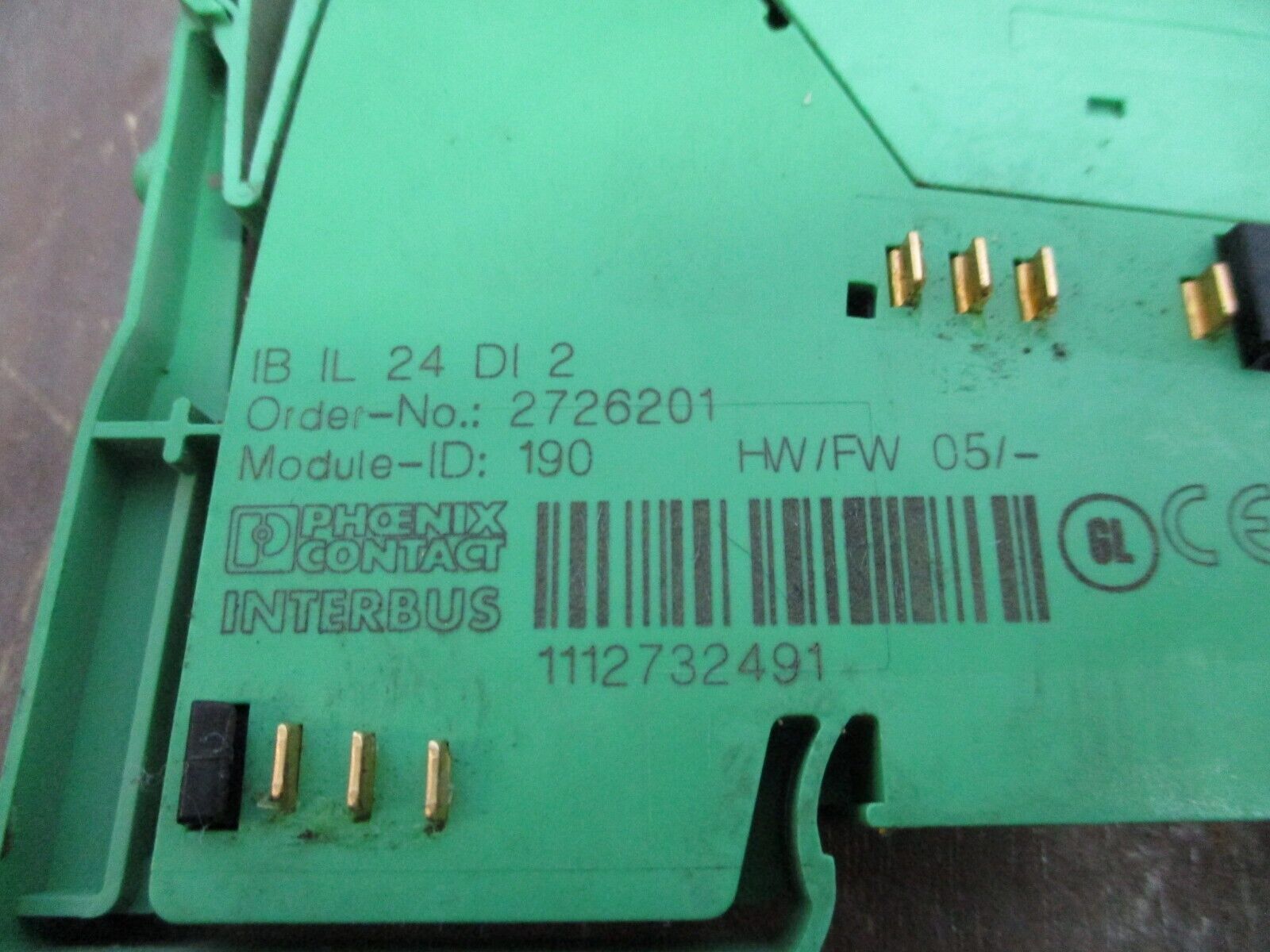 Phoenix Contact Interbus Inline Digital Input Terminal 2726201 IBIL24DI2 HW: 05