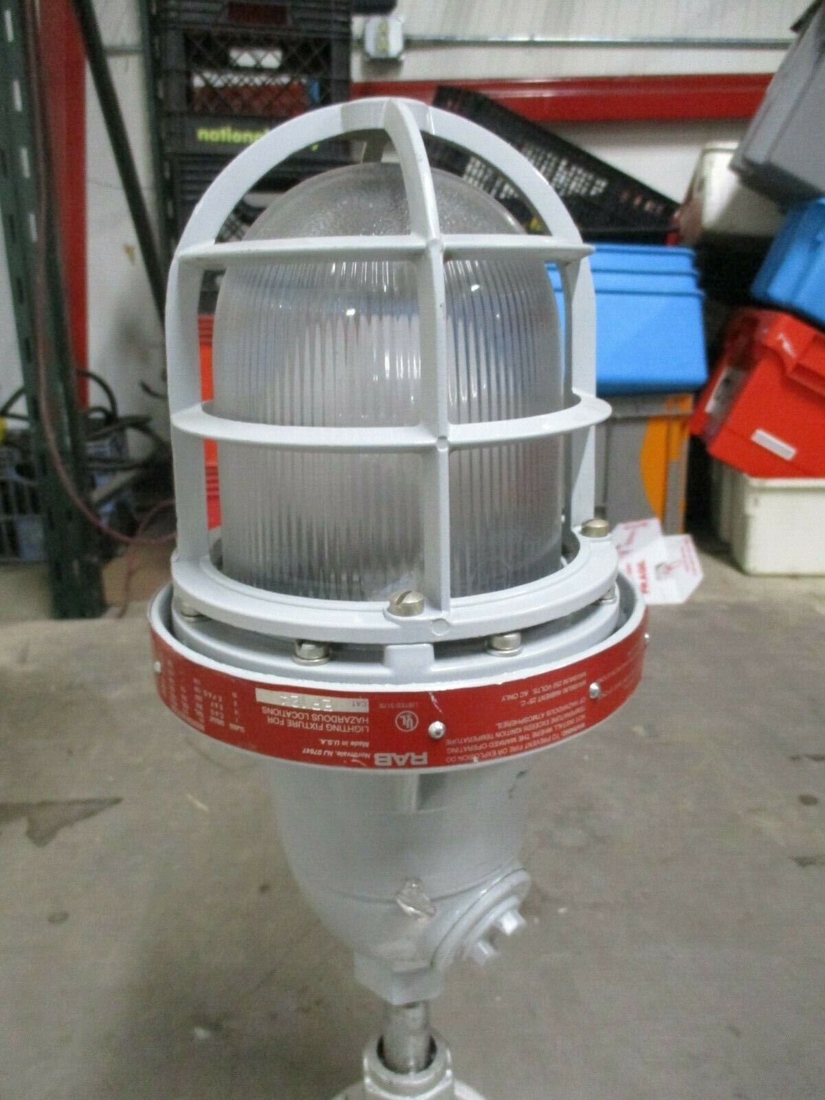RAB Explosion Lighting Fixture w/ Outlet Box EP124 300W Max Used