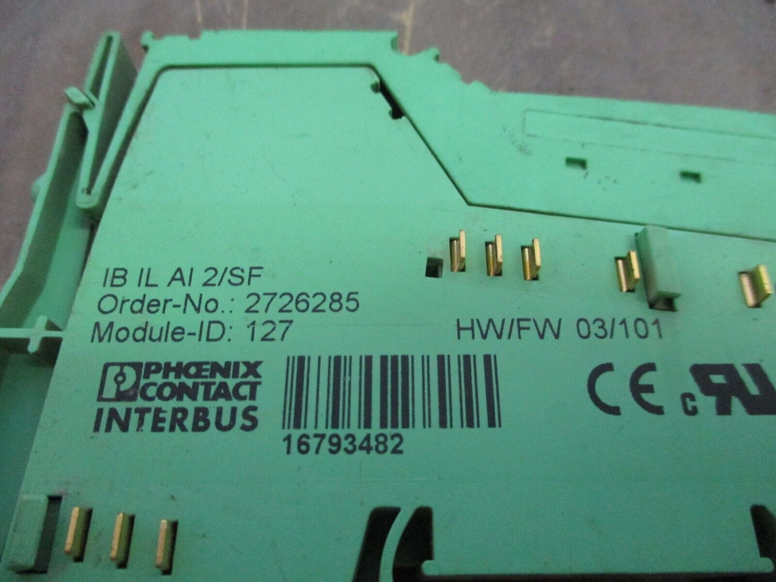 Phoenix Contact Interbus Inline Analog Input Terminal 2726285 IBILAI 2/SF HW: 03