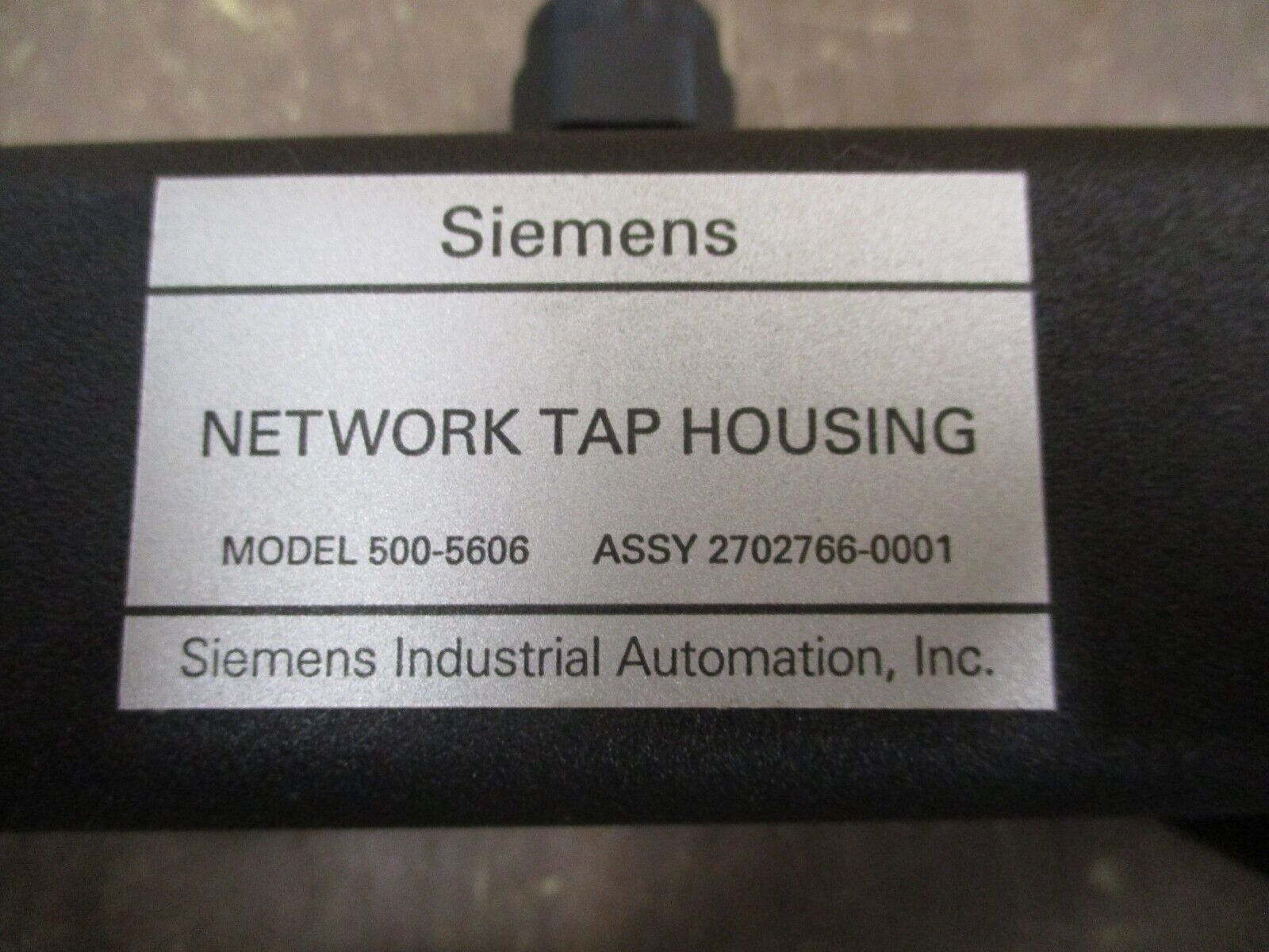 Siemens Model 500-5606 Network Tap Housing 2702766-0001 *No Box* New Surplus