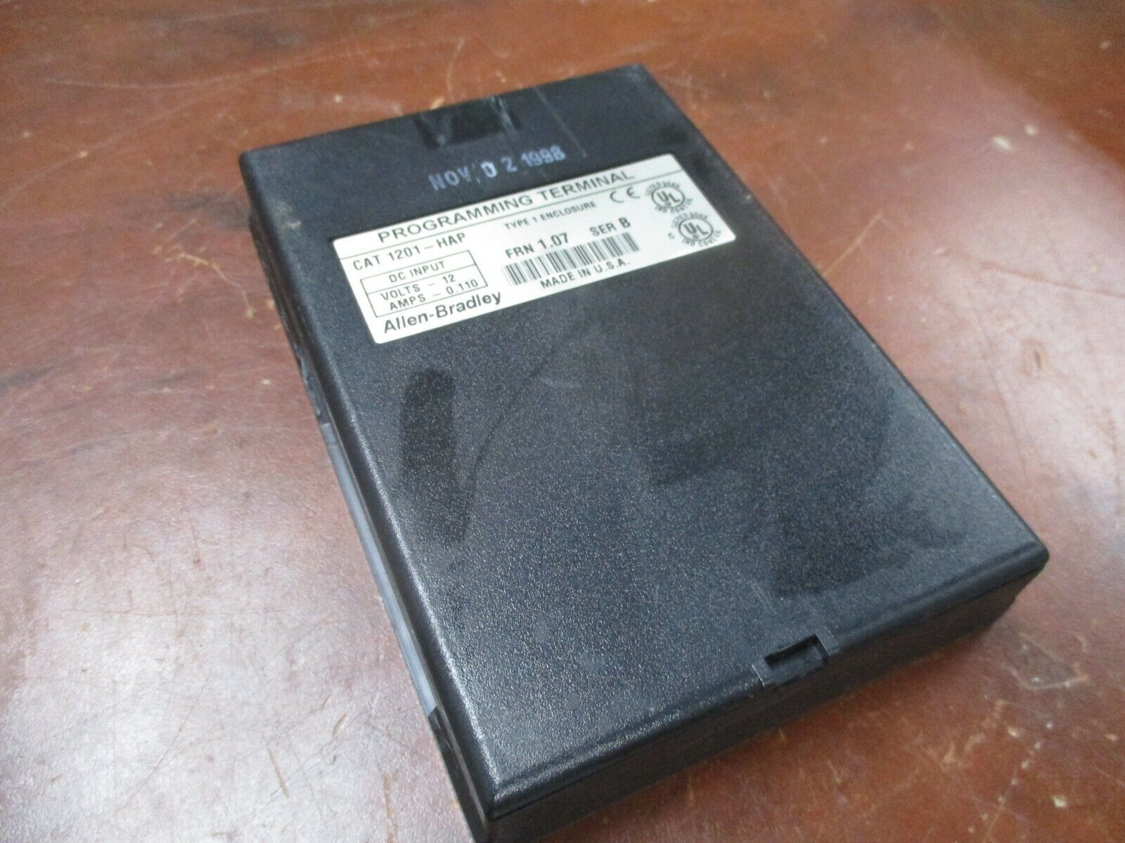 Allen-Bradley Programming Terminal Keypad 1201-HAP Ser. B FRN: 1.07 Used