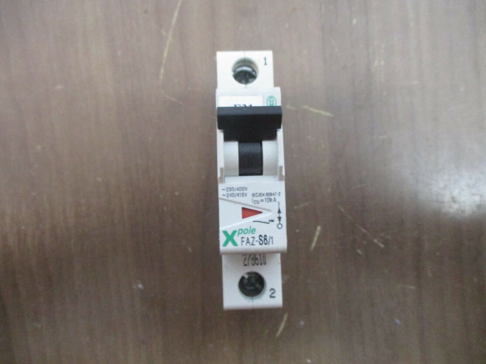 Moeller X Pole Circuit Breaker FAZ-S6/1 6A 277V 1P *Lot of 2* Used