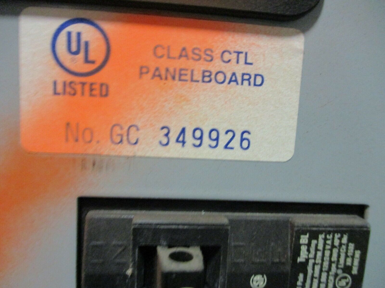 Illinois Switchboard Corp. Main Lug Breaker Panel 349926 100A Max 240/120V 3Ph