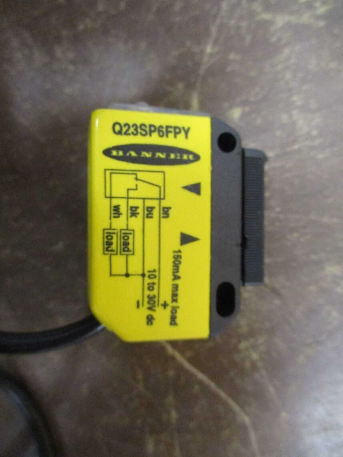 Banner Photoelectric Sensor Q23SP6FPY New Surplus