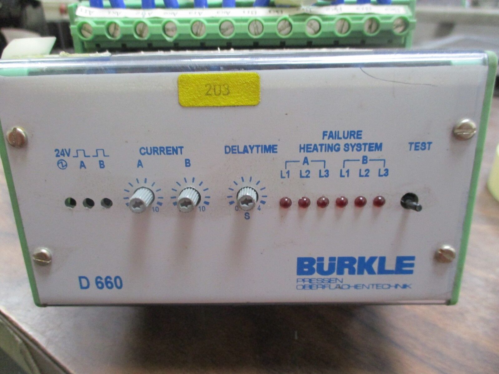 Burkle Control Module D 660 24VDC 3-30A Used