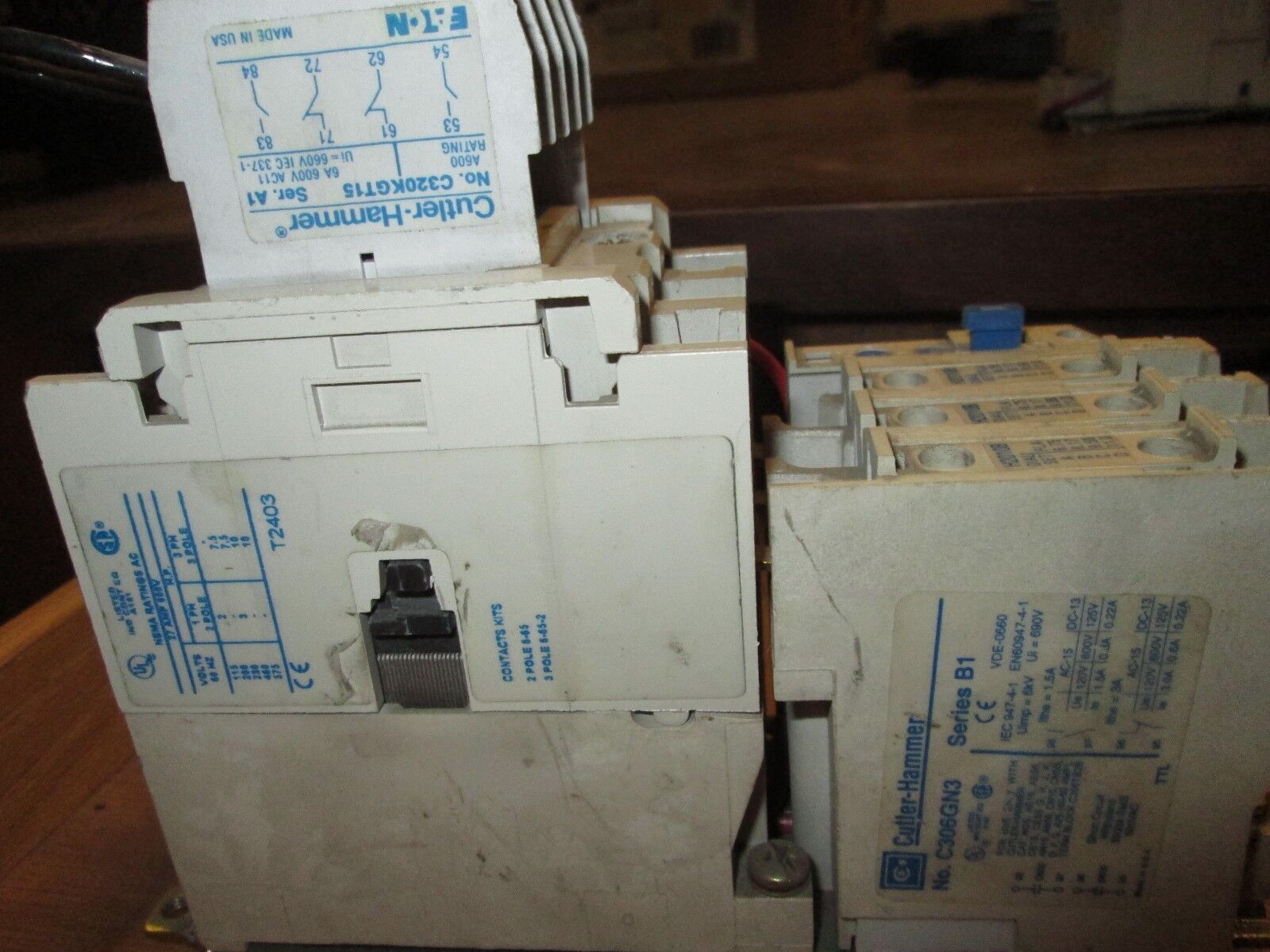 Cutler-Hammer Starter AN16DN0 C306GN3 H2010B Thermal Units Used