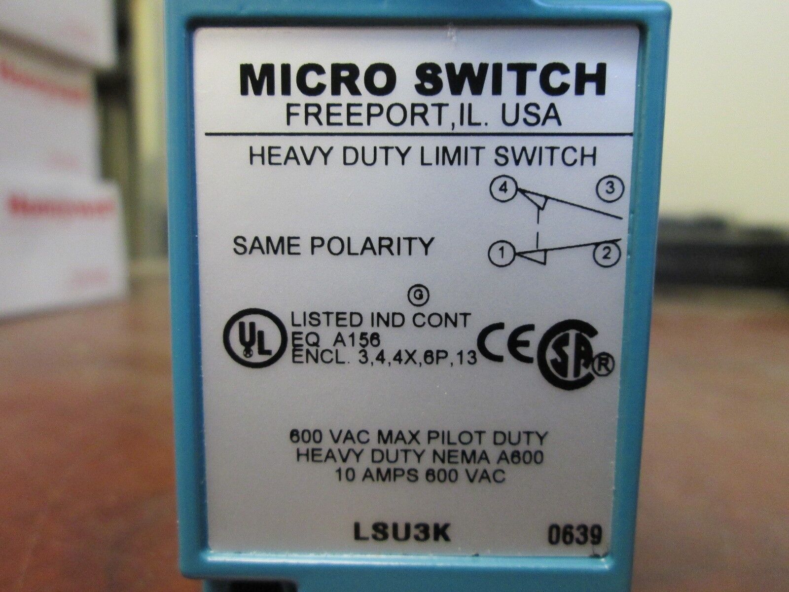 Honeywell Limit Switch LSU3K Micro Switch New Surplus
