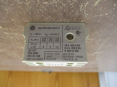Allen-Bradley Trip Indicator 190-T11-11 Ser. A New Surplus
