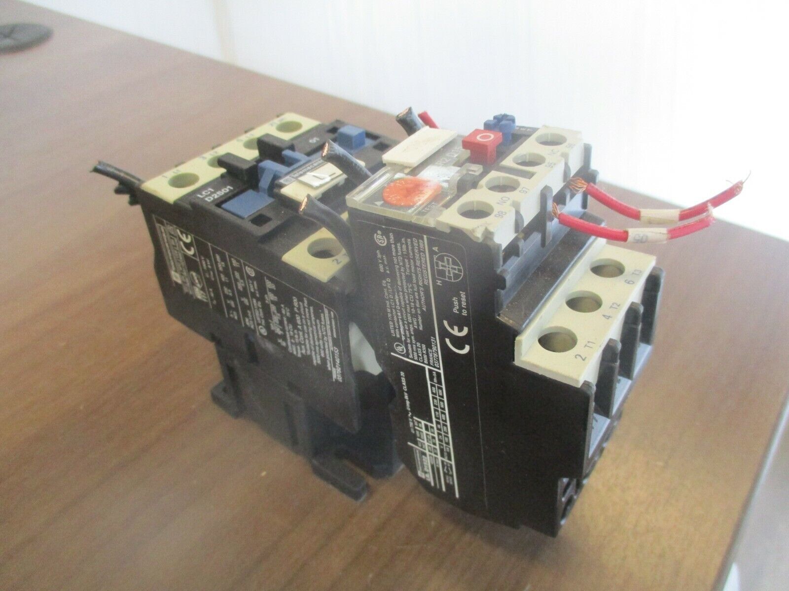 Telemecanique Starter LC1 D2501 / LR2 D15 120V Coil Trip: 17-25A Used