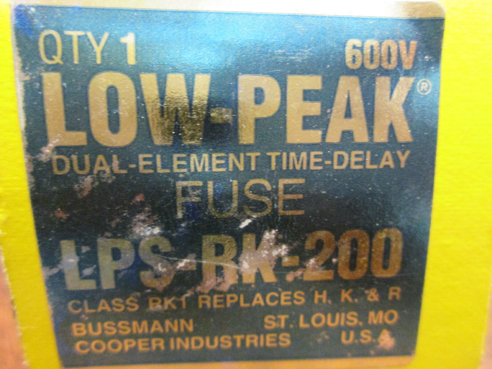 Bussmann LPS-RK-200 Low-Peak Time-Delay Fuse 200A 600V New Surplus