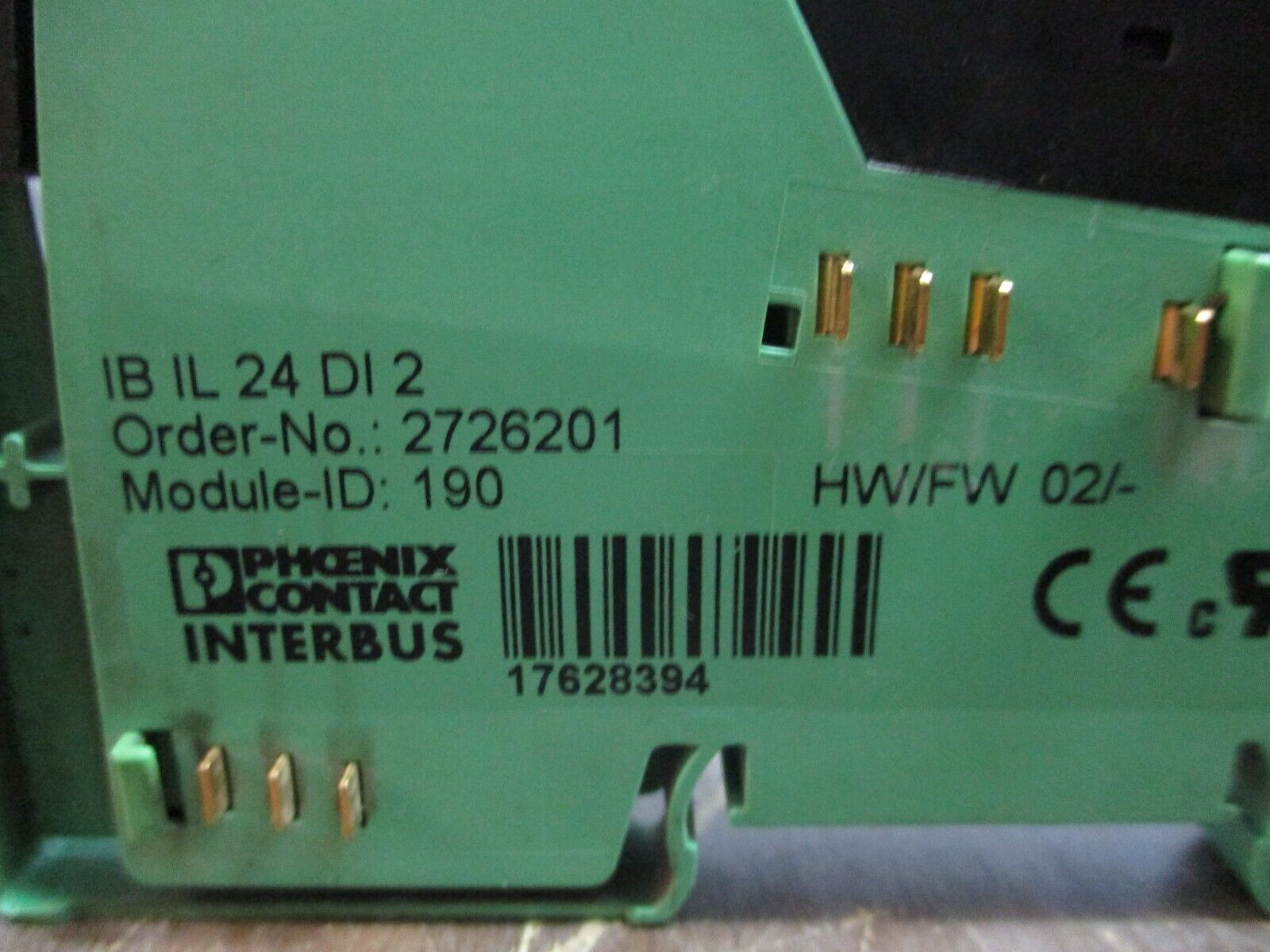 Phoenix Contact Interbus Inline Digital Input Terminal 2726201 IBIL24DI2 HW: 02