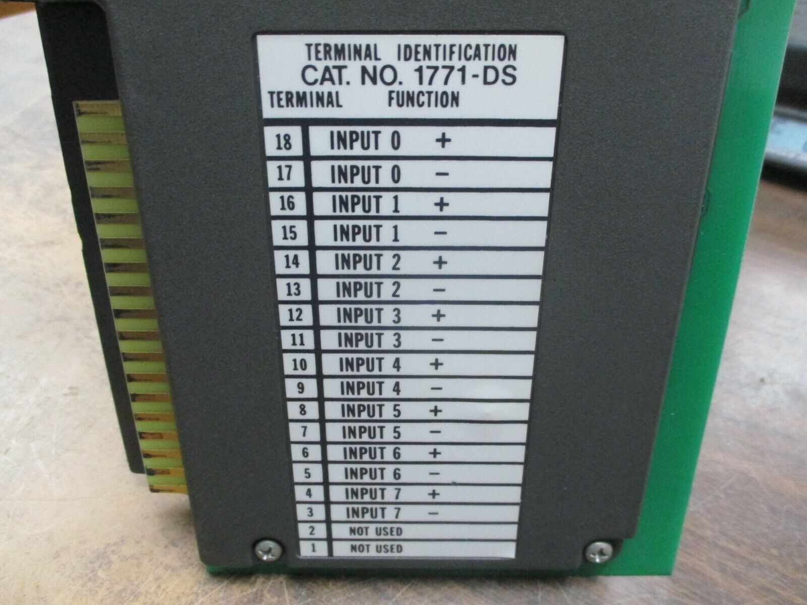 Allen-Bradley Latching Input Module 1771-DS Used