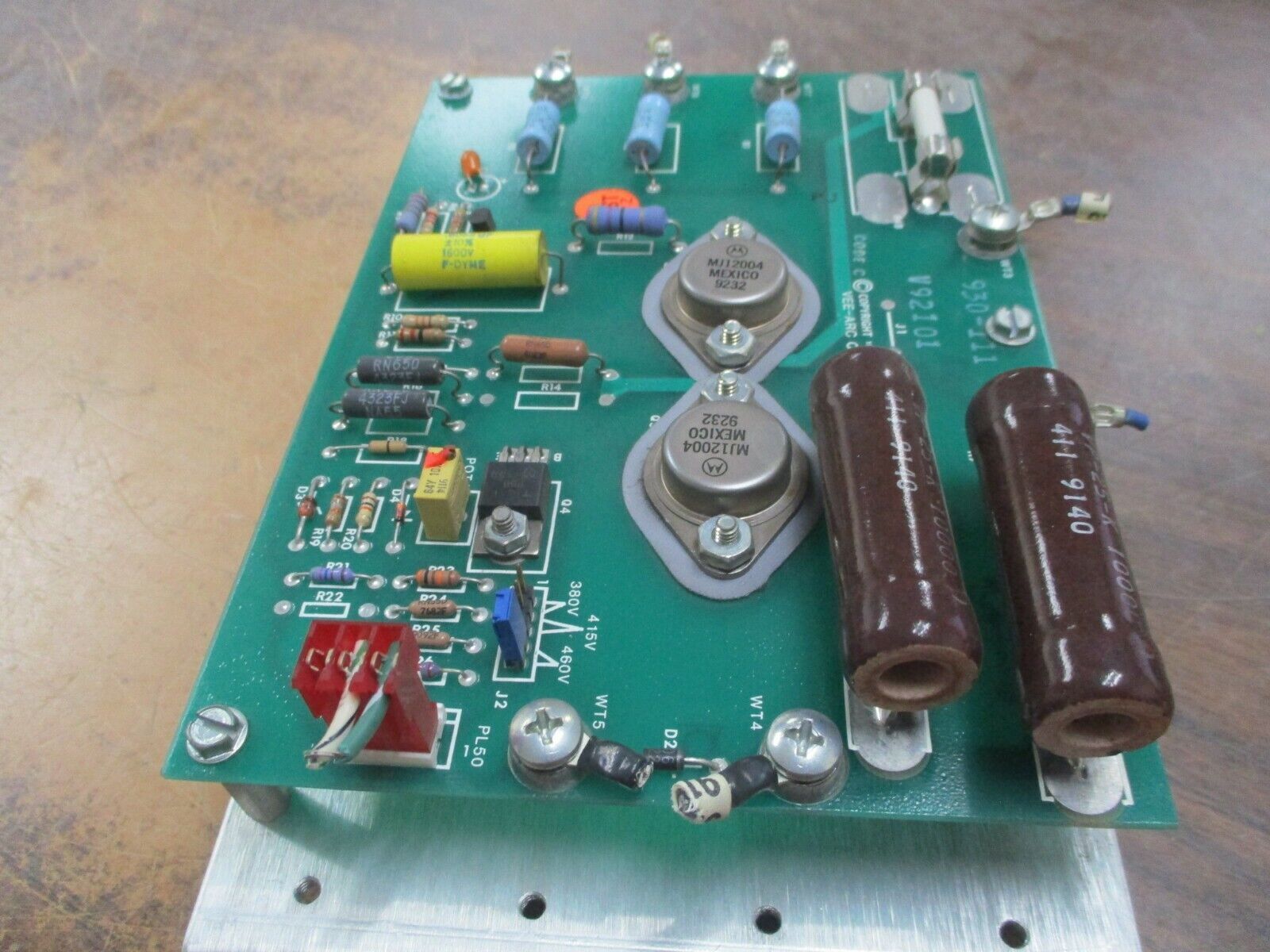 Vee-Arc Discharge Board 930-111 Used