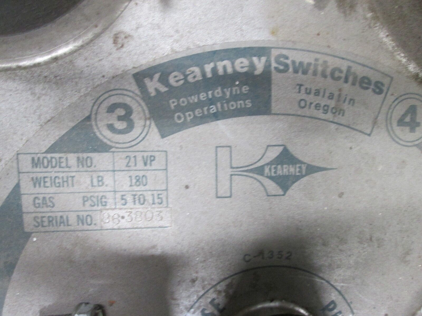 Kearney Switches VAC PAC Interrupter Switch 21VP w/ (3) Fuse PAC B4559