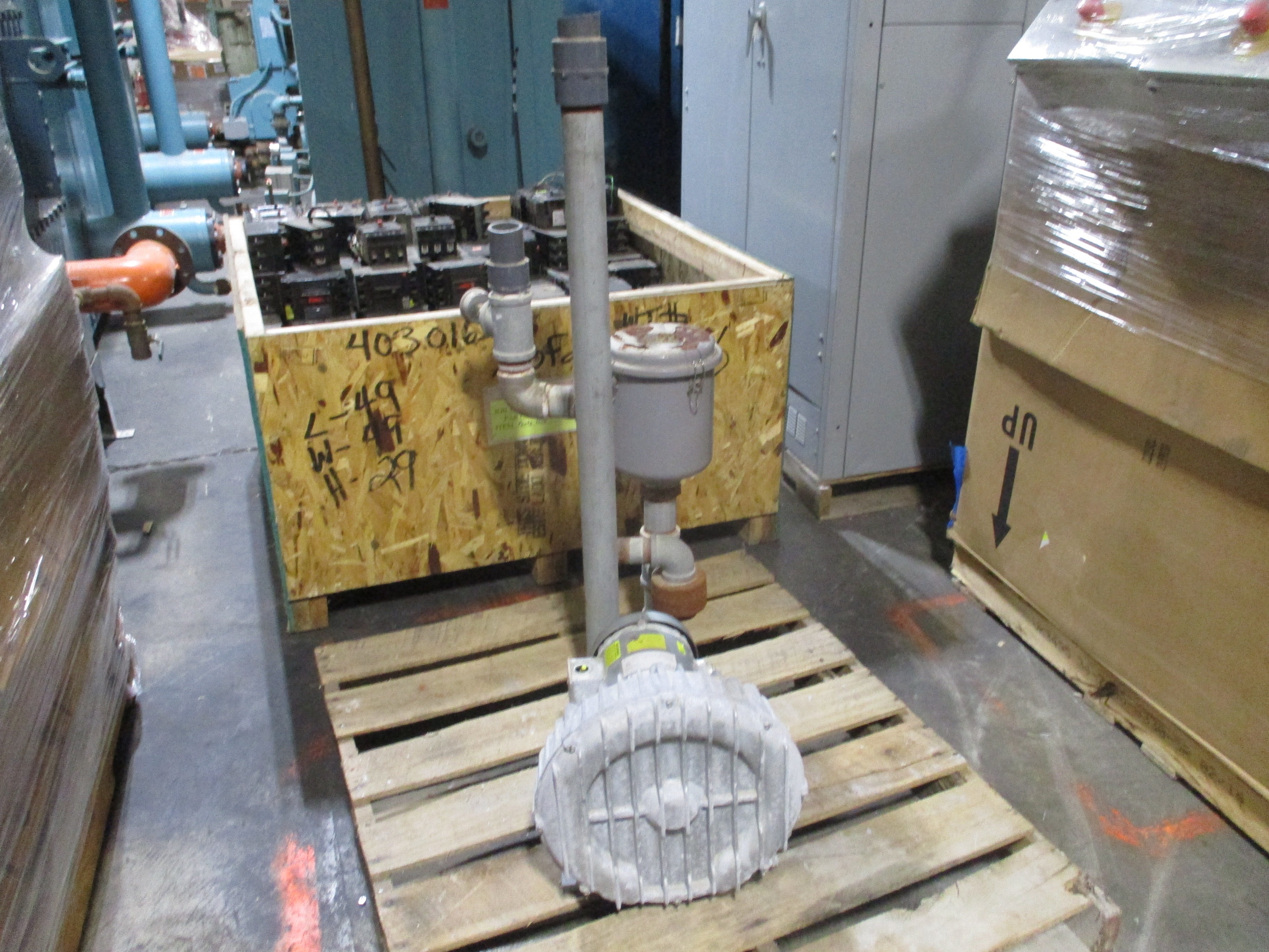 Gast Regenair Regenerative Blower R6335A-2 215CFM 80PSI 2.5HP 3Ph Used