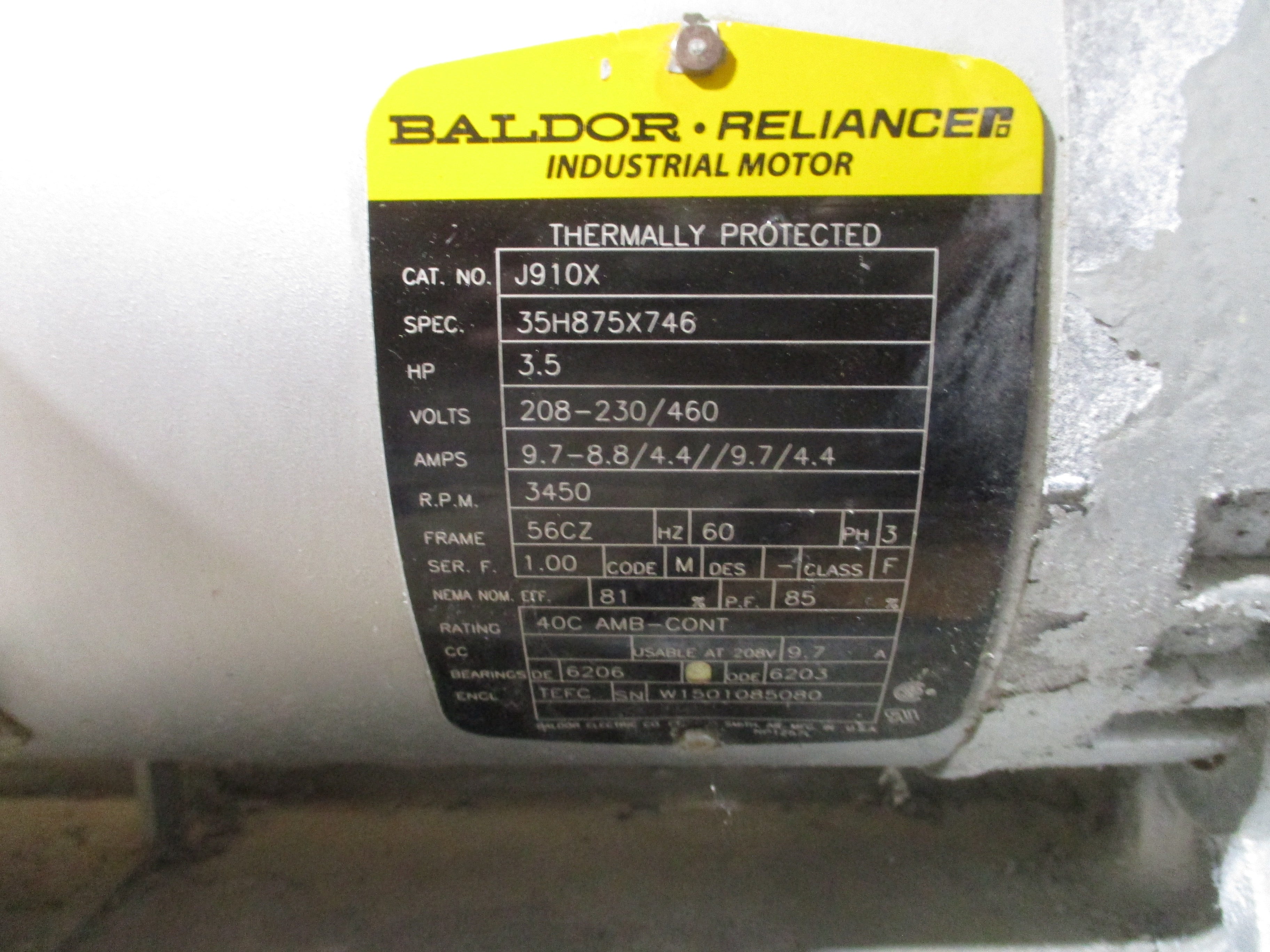 Gast Regenair Regenerative Blower R6335A-2 215CFM 80PSI 2.5HP 3Ph Used