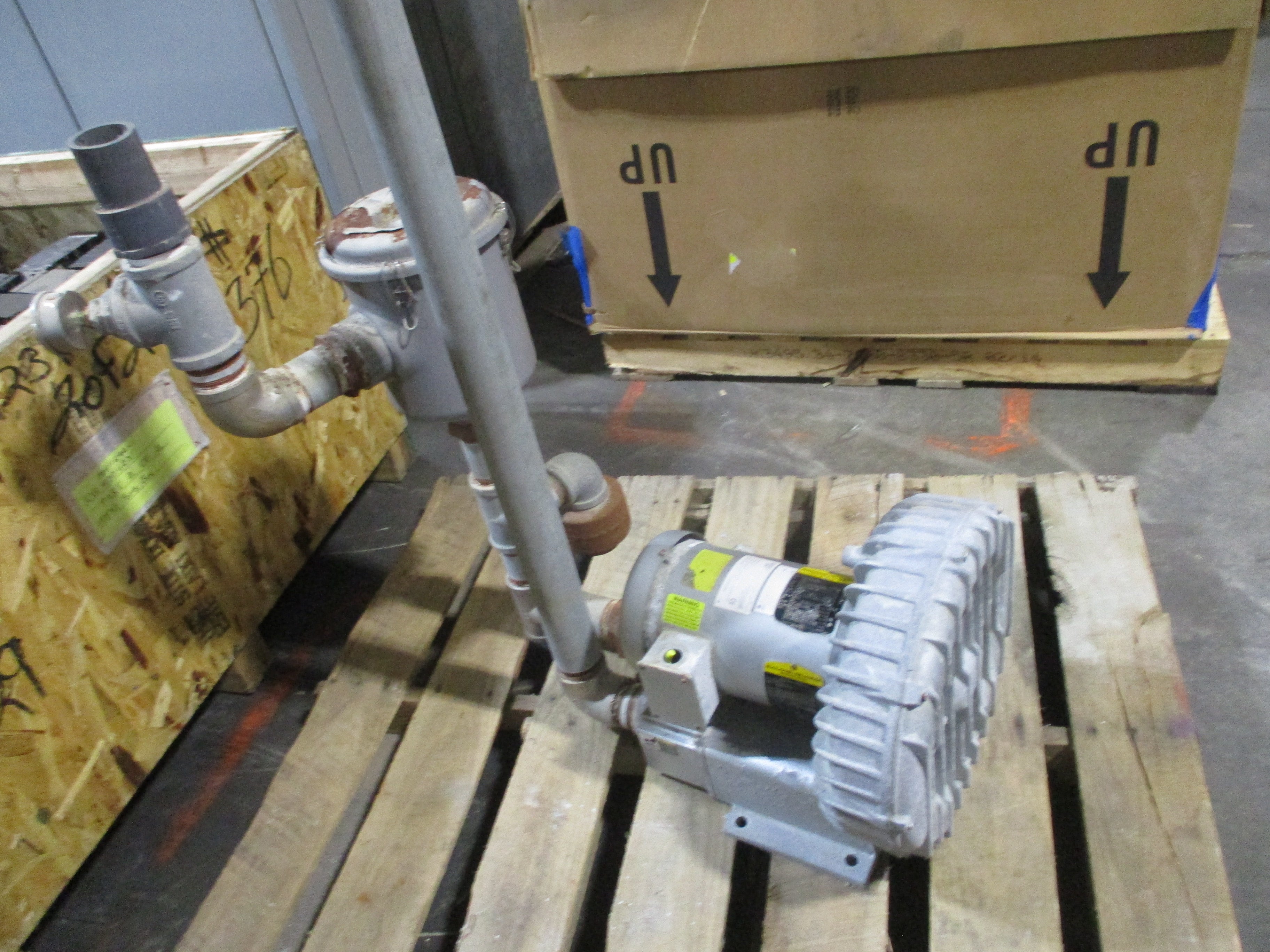 Gast Regenair Regenerative Blower R6335A-2 215CFM 80PSI 2.5HP 3Ph Used