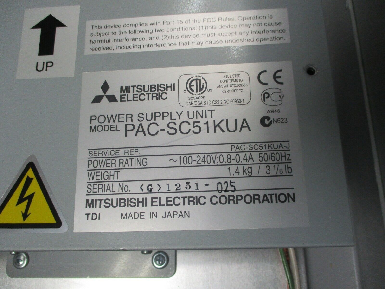 Mitsubishi HVAC Centralized Controller Package EB-50GU-A Type 3R,4X,12 Enclosure