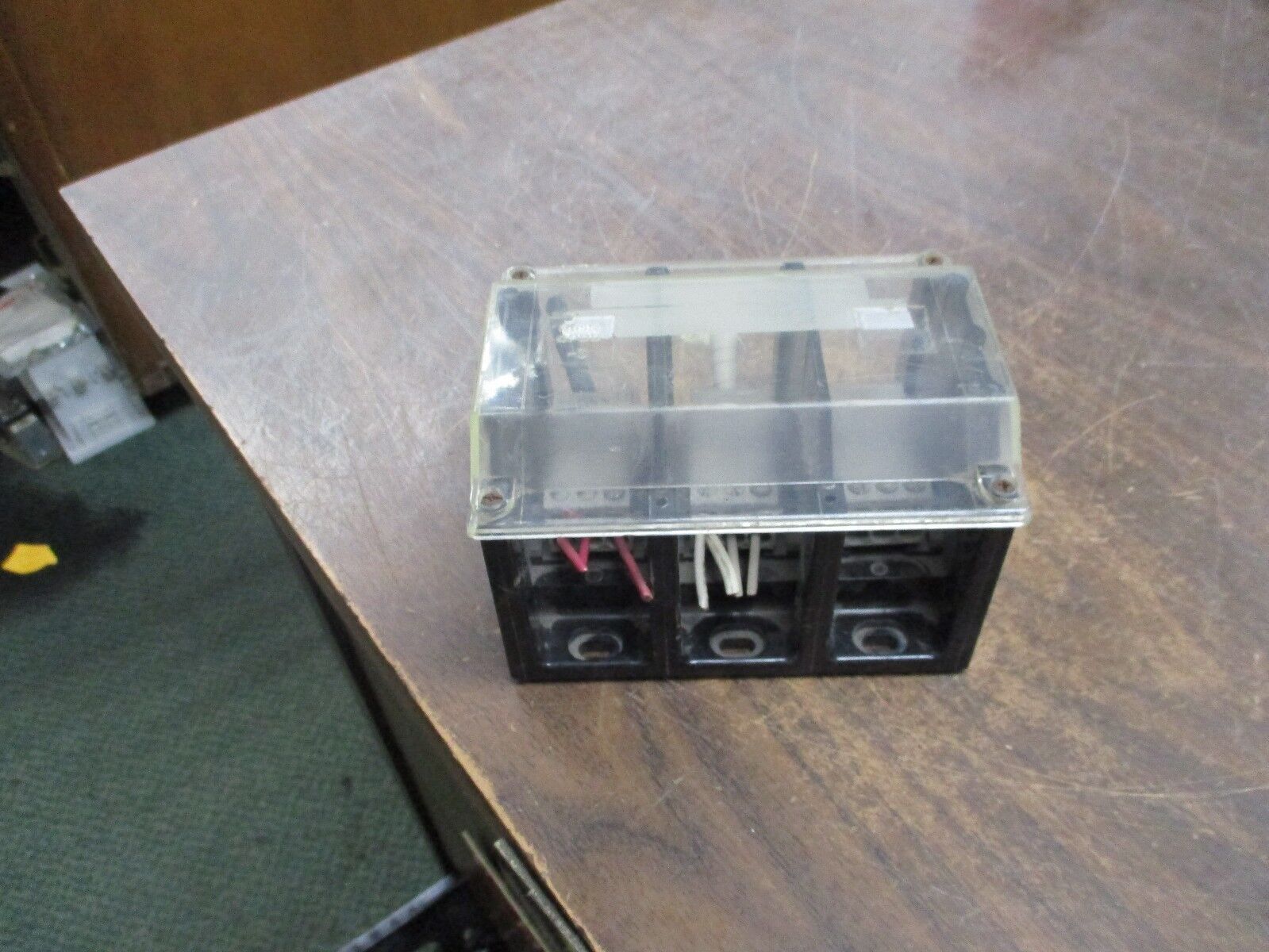 Buss Power Distribution Block 16321-3 Line 2/0-#14 Load(6) #4-#14 175A 600V Used