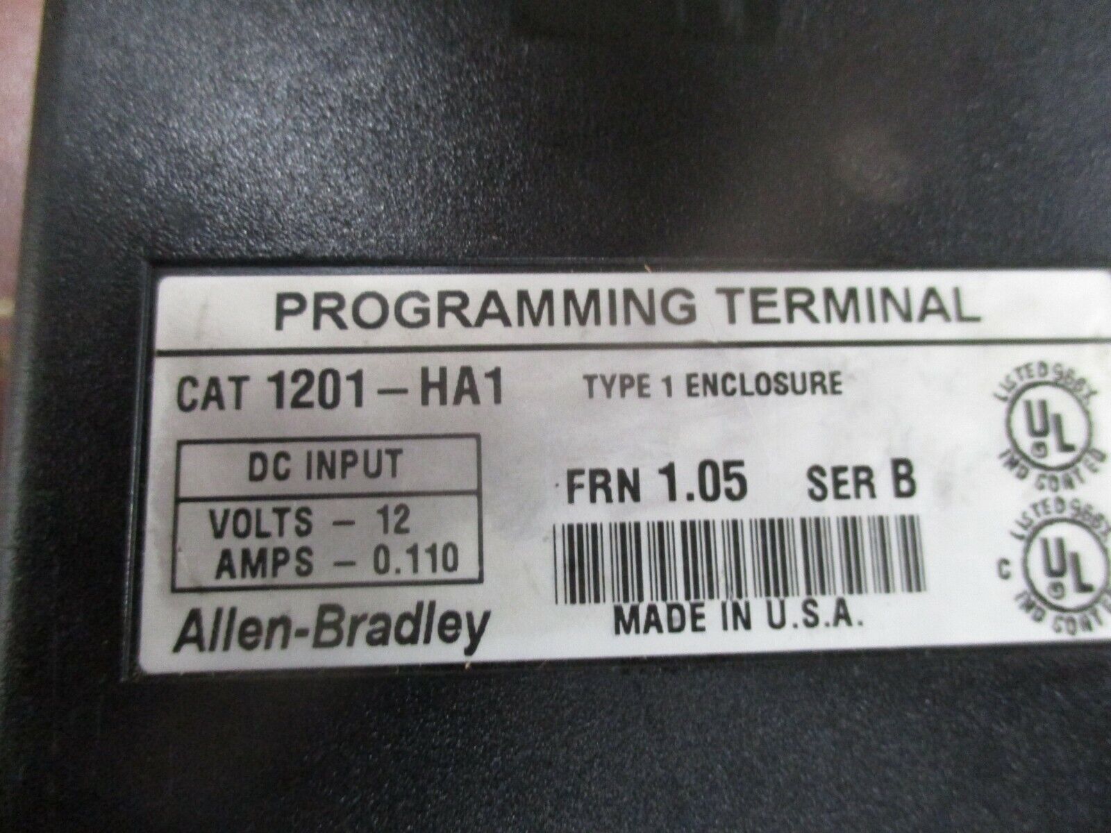 Allen-Bradley Keypad 1201-HA1 FRN 1.05 Series B Used