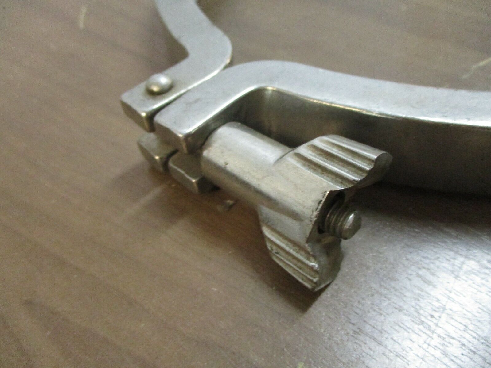 Misc. Brand Stainless Steel Sanitary Clamp Size: 8.5" Used