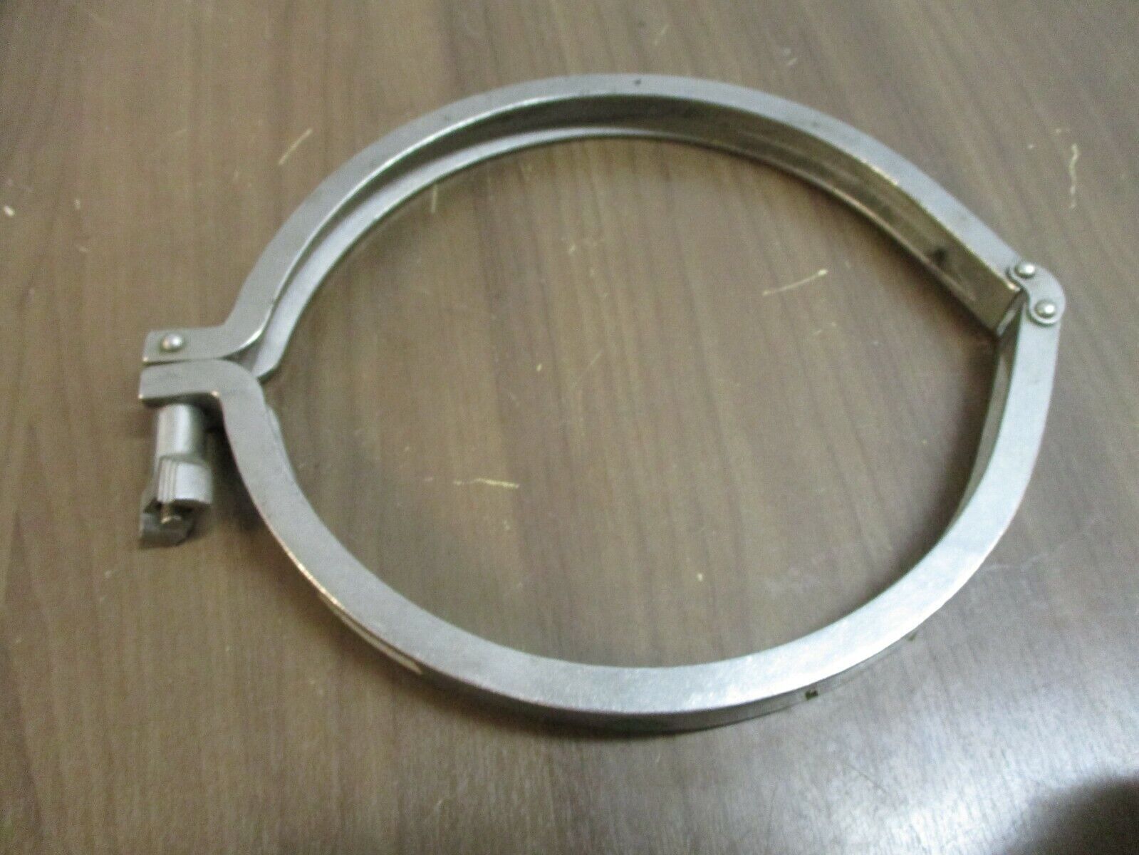 Misc. Brand Stainless Steel Sanitary Clamp Size: 8.5" Used