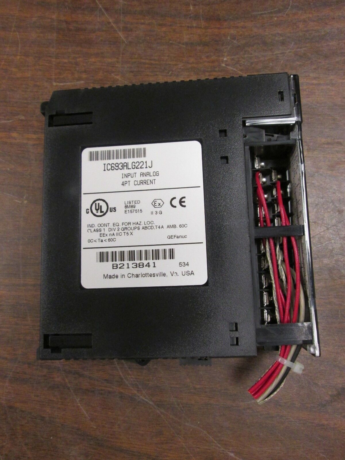 GE Fanuc Analog Input Module IC693ALG221J 4PT Current Used