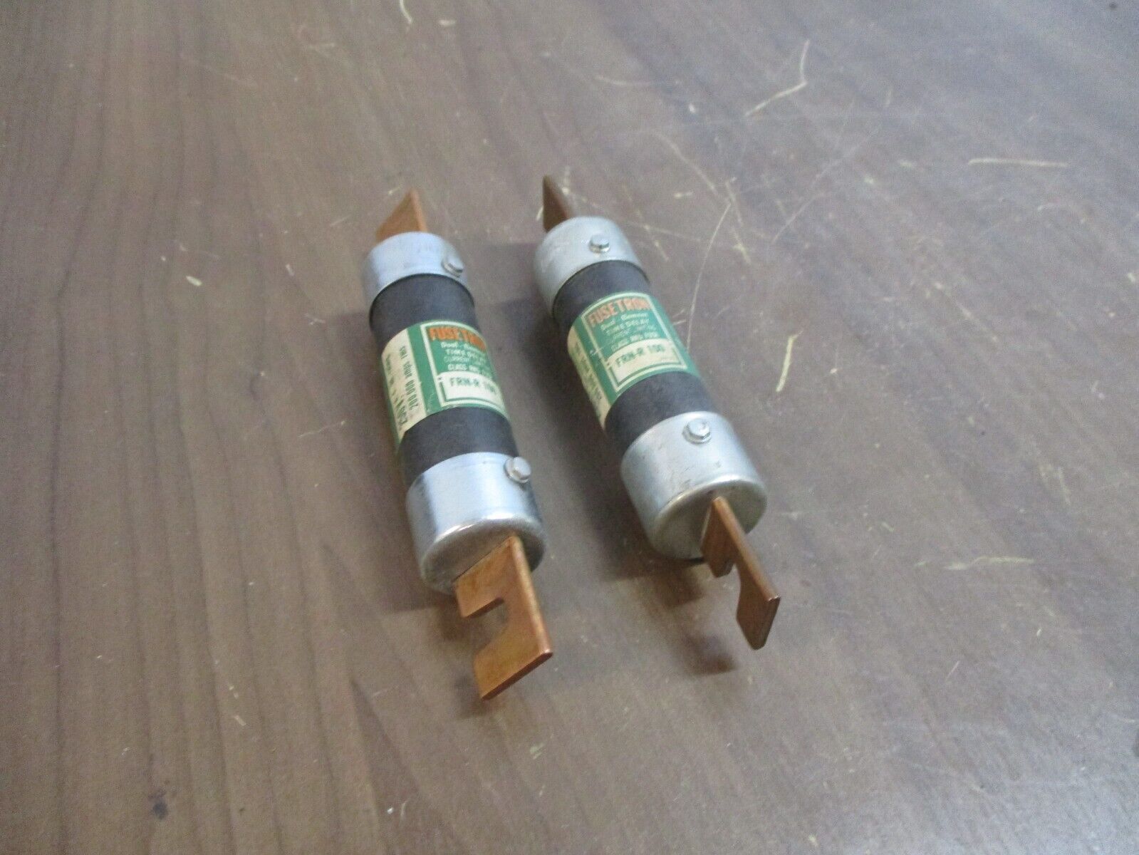 Bussmann Fusetron Fuse FRN-R 100 100A 250V *Lot of 2* Used