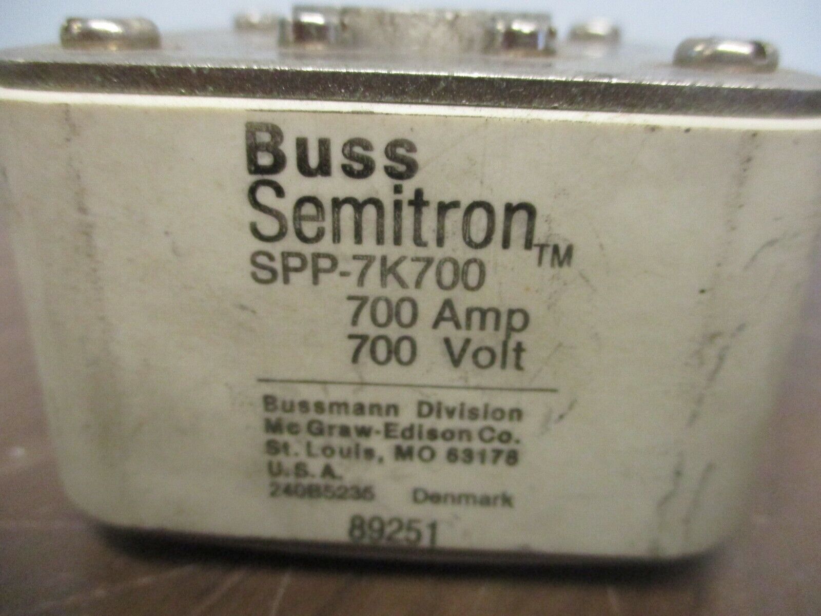 Buss Semitron Fuse SPP-7K700 700A 700V Used