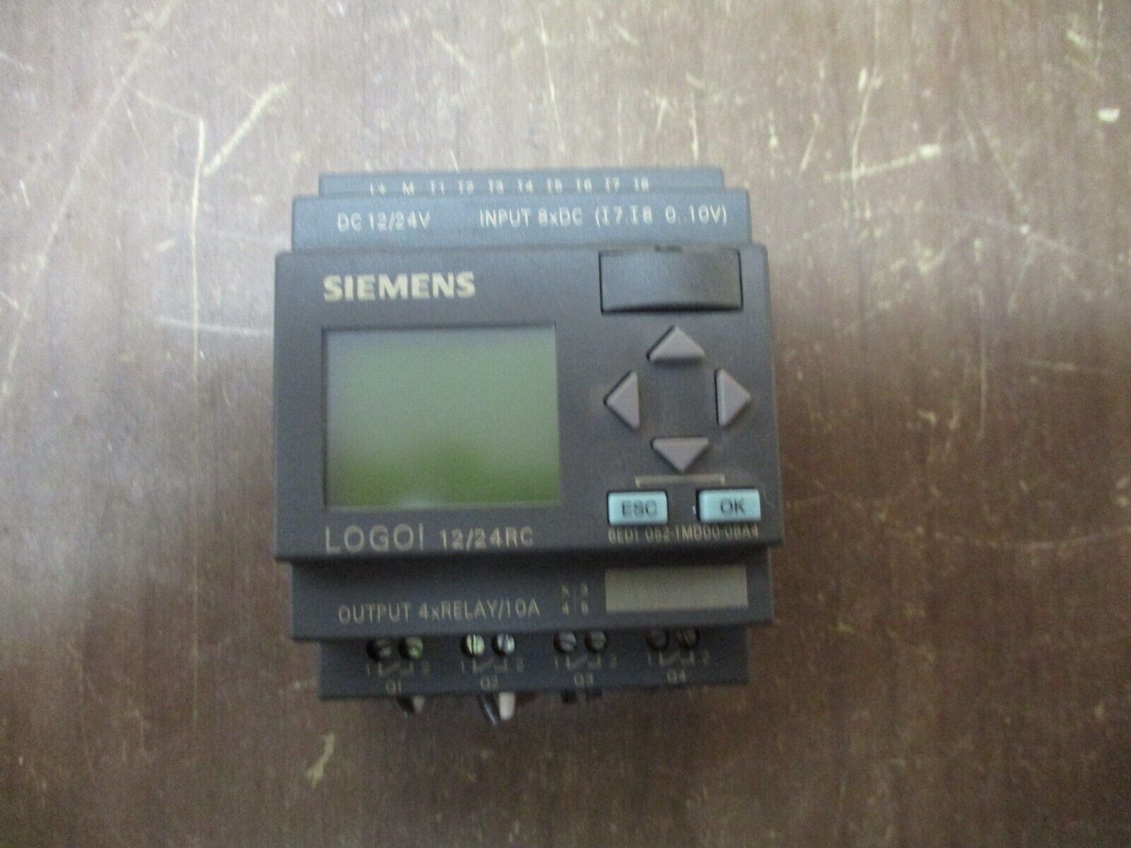 Siemens LOGO! Logic Module 6ED1 052-1MD00-0BA4 12/24VDC 8x Input Used